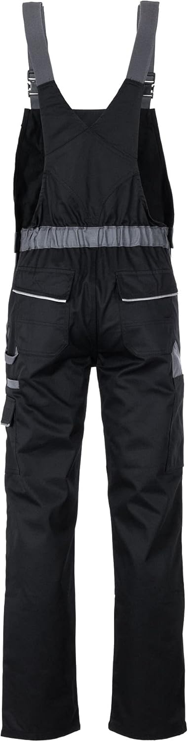 Planam Highline Herren Latzhose schwarz Schiefer Zink Modell 2712 Grösse 106 schwarz/schiefer/zink 1