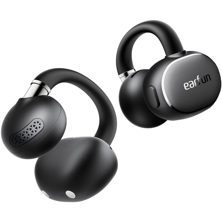 EarFun Clip 2 Open Ear Kopfhörer, Bluetooth Clip On Earbuds, Komfortabel und stabil, 12 mm Titanium-