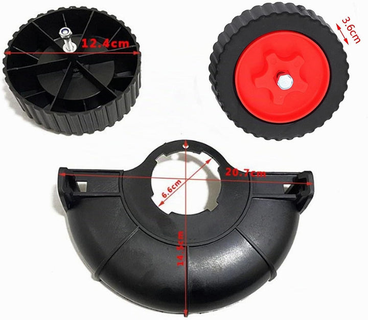 Trimmer-Stützrad, Leichtes Rasentrimmer-Rad-Aufsatz, Hilfsräder, Höhenverstellbares Trimmer-Rad, Ers