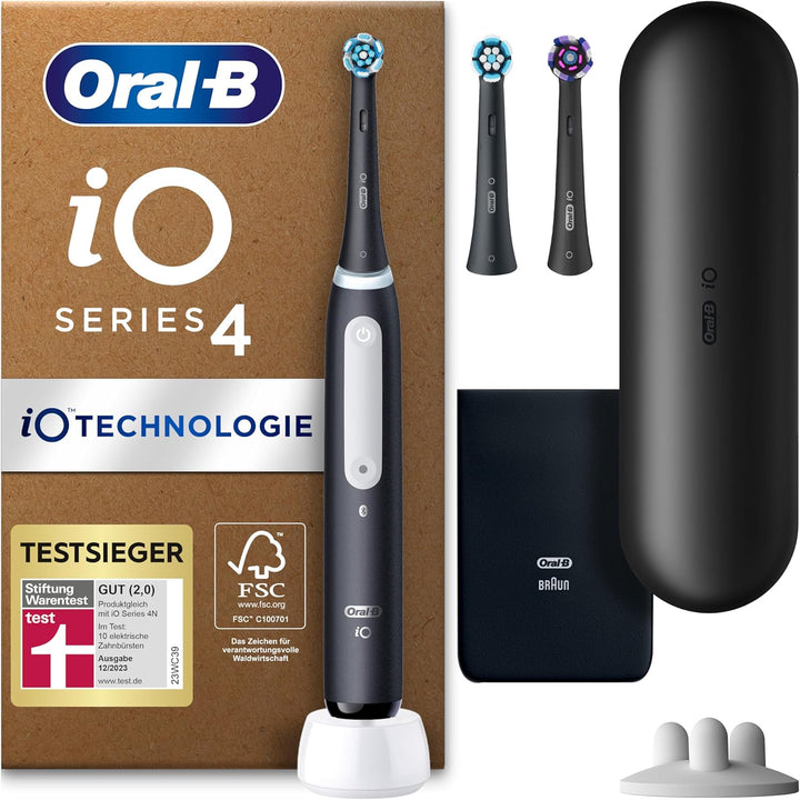 Oral-B iO Series 4 Plus Edition Elektrische Zahnbürste/Electric Toothbrush, PLUS 3 Aufsteckbürsten,