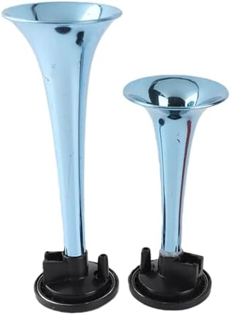 KIMISS 12V 178dB Air Horn Lauter Klang Doppeltrompete mit Luftkompressor für Auto, Motorrad, Boot, L