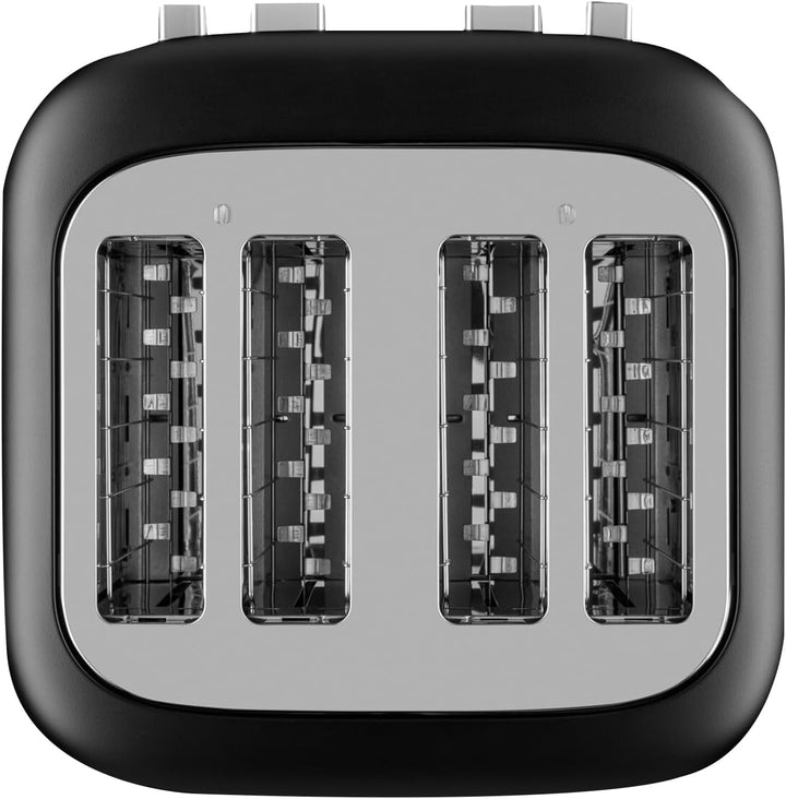 KitchenAid 5KMT4109EBM Toaster für 4 Scheiben, Manuelle Bedienung, 7 Bräunungsstufen, Extrabreite Sc