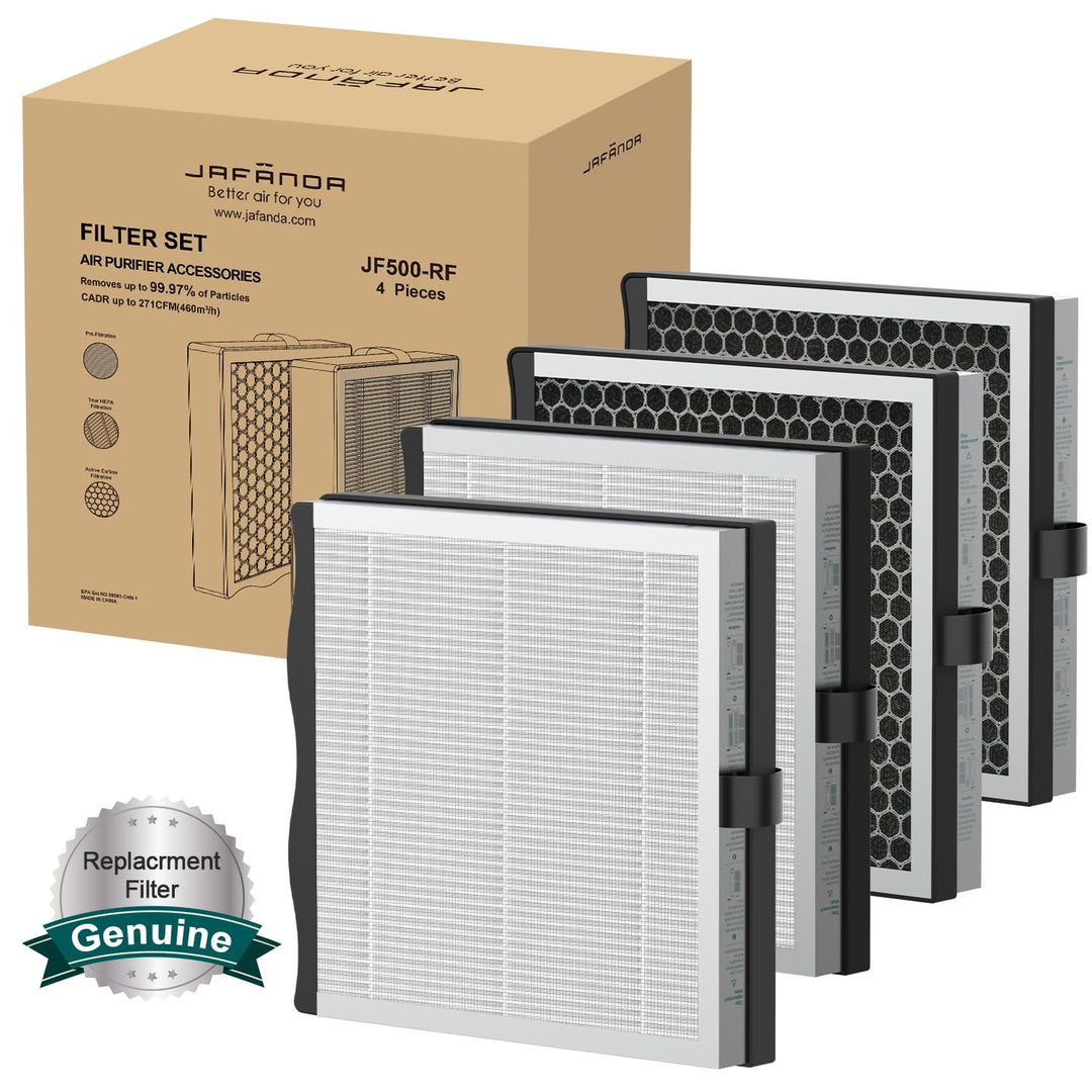 Jafända Ersatzfilter für JF500 Luftreiniger Allergiker, 3 in 1Hohe Effizienz, HEPA + 0.66lbs Aktivko