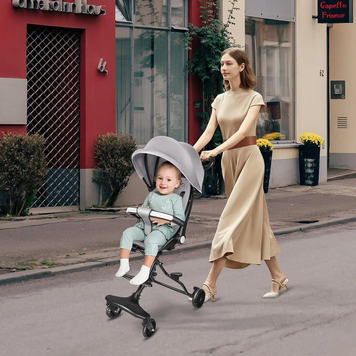 homewell Baby Kinderwagen klappbar, Buggy Kinderbuggy Faltbar mit Sonnendach, ab 6 Monate bis 22 kg,