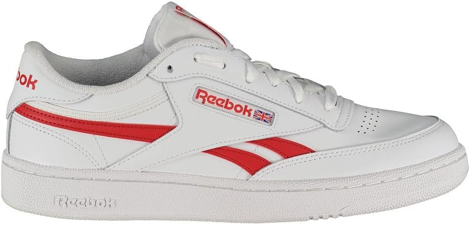 Reebok Unisex Club C Revenge Sneaker 34 EU Ftwwht Vecred Ftwwht, 34 EU Ftwwht Vecred Ftwwht