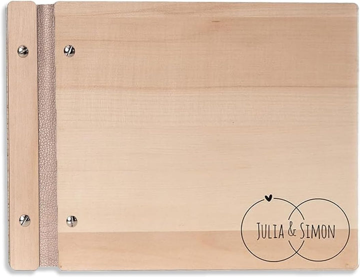 Hochzeitideal – Personalisierbares Gästebuch Hochzeit Adri E14 mit 40 Seiten I Hochzeit Gästebuch au