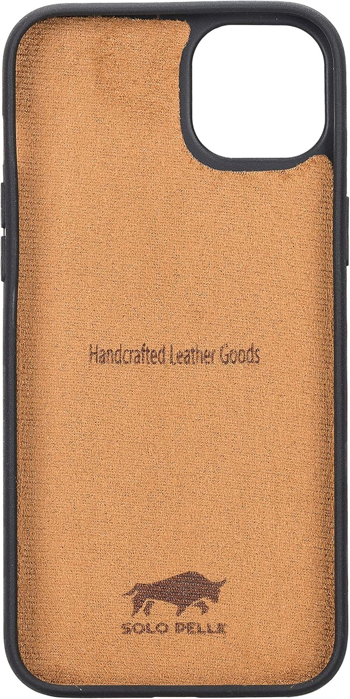 Solo Pelle Lederhülle für das iPhone 14 Plus in 6.7 Zoll Case Leder Hülle Ledertasche Backcover aus