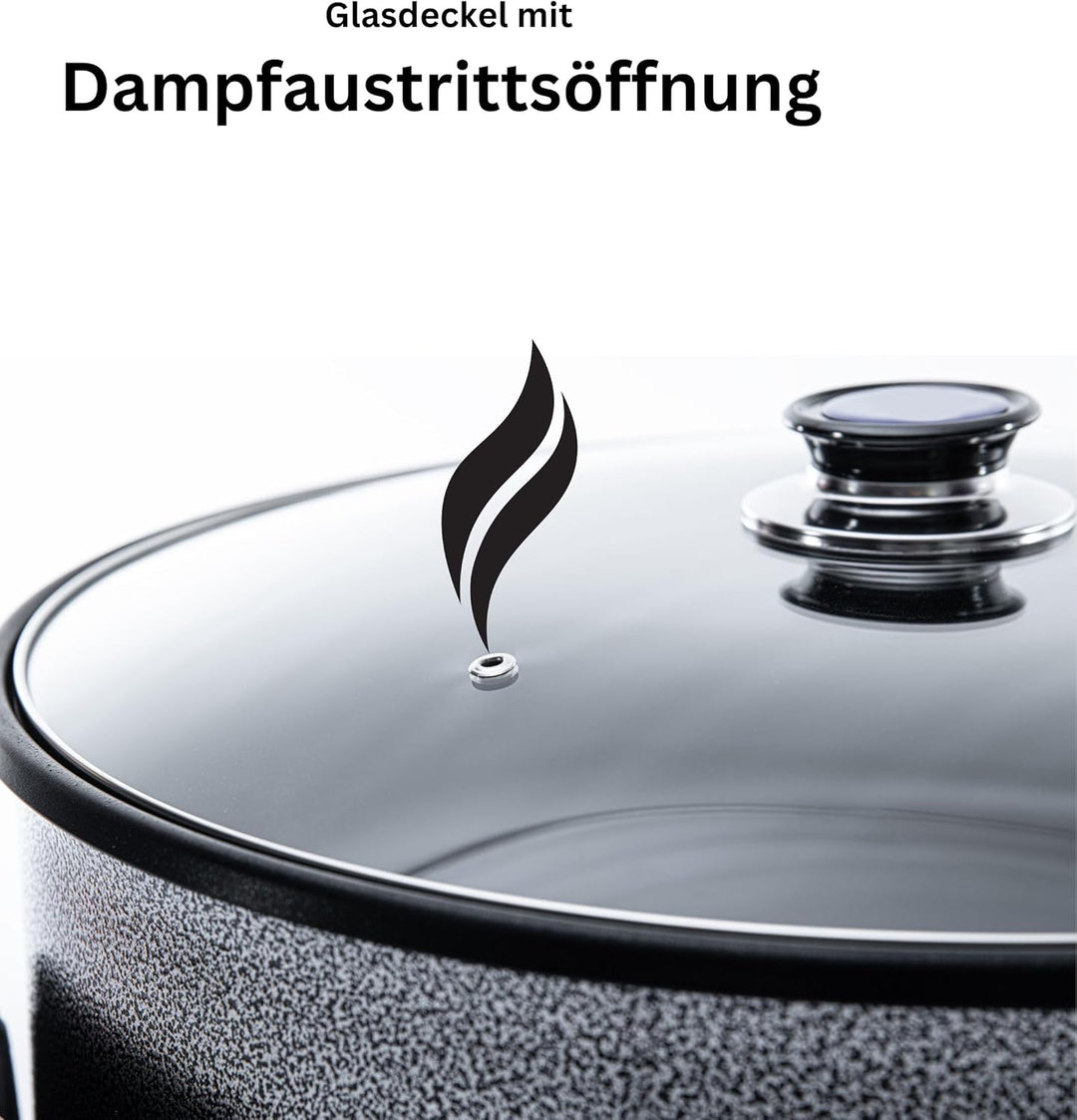 Partypfanne – elektrische Multipfanne mit Antihaftbeschichtung und Thermostat | 7 versch. grössen -