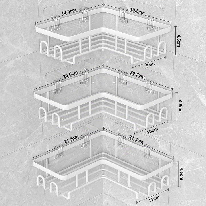 Duschablage Ohne Bohren Ecke - Rostfreier Duschregal Badezimmer Organizer Shampoo Halterung für Dusc