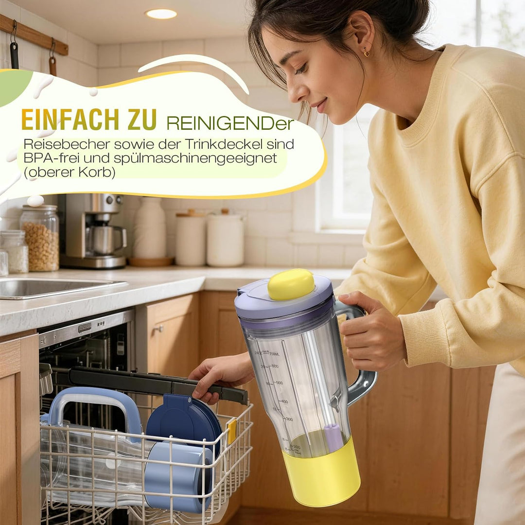 710 ml Reisebecher Ersatz für Ninja BlendBOSS Mixer Rosa, Rosa