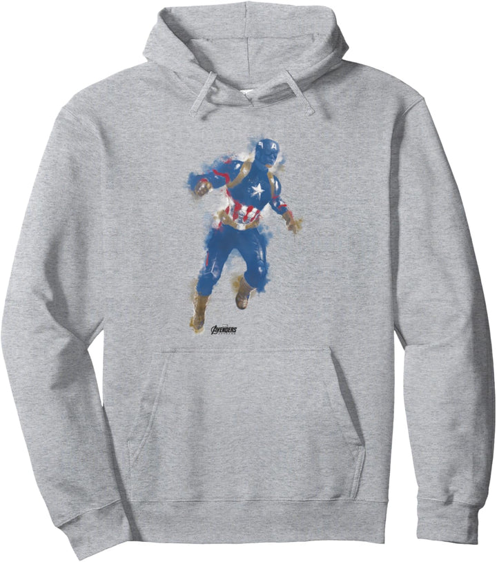 Marvel Avengers: Endgame Captain America Spray Paint Pullover Hoodie
