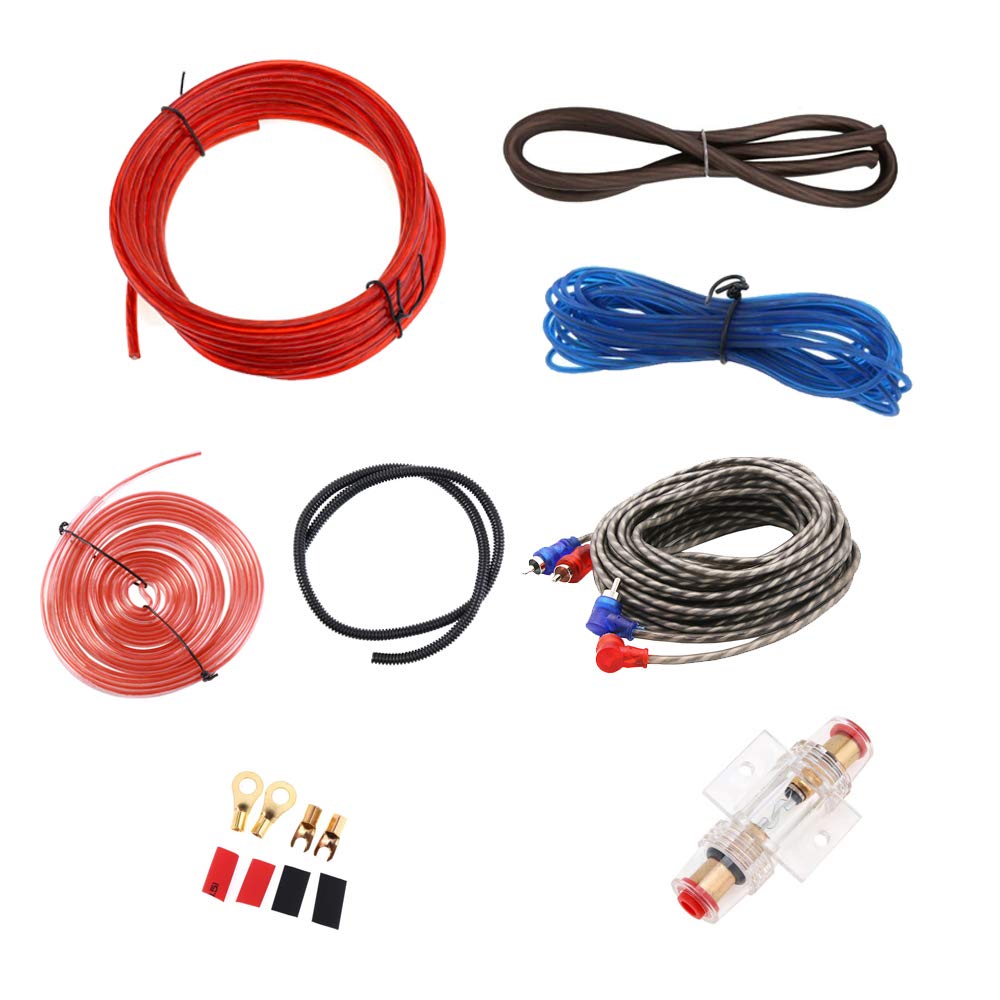 Mintice Kfz Verstärker Kabelsatz Anschluss Set Endstufe Kabel Anschlusskabel Audio Subwoofer Cinchka