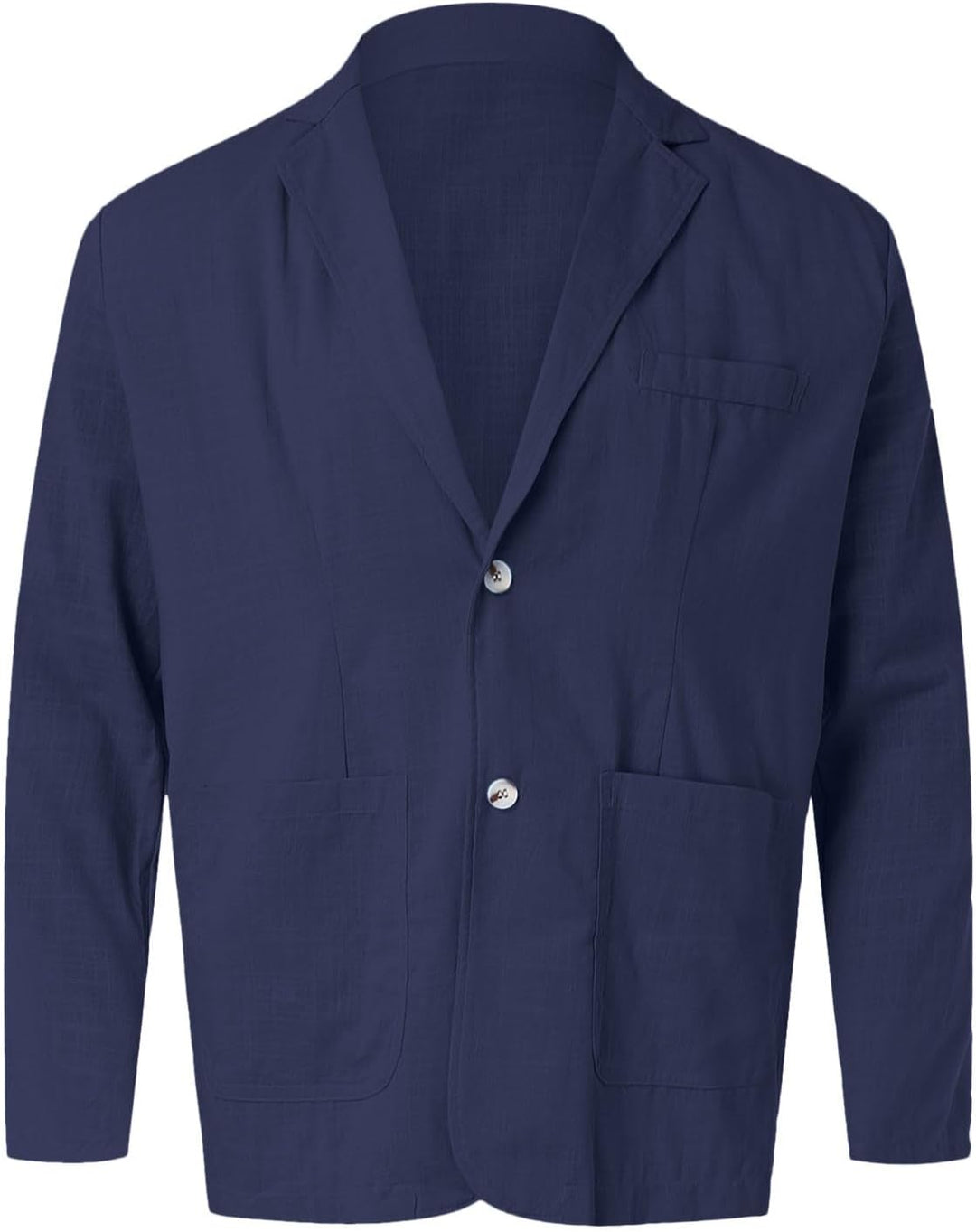 Leinen Blazer Herren, Sakko Herren Regular Fit, Blazer Herren Sportlich, Leinen Sakko Mit DREI Knöpf