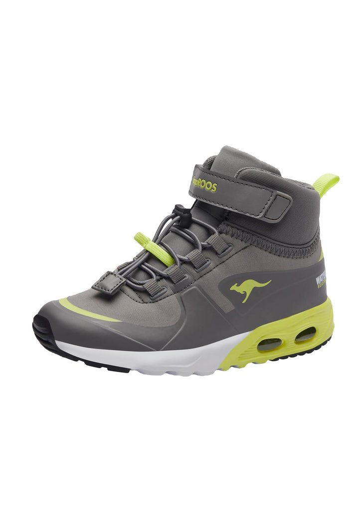 KangaROOS Unisex Kinder Kx-Hydro Sneaker 27 EU Ultimate Grey Limetta, 27 EU Ultimate Grey Limetta