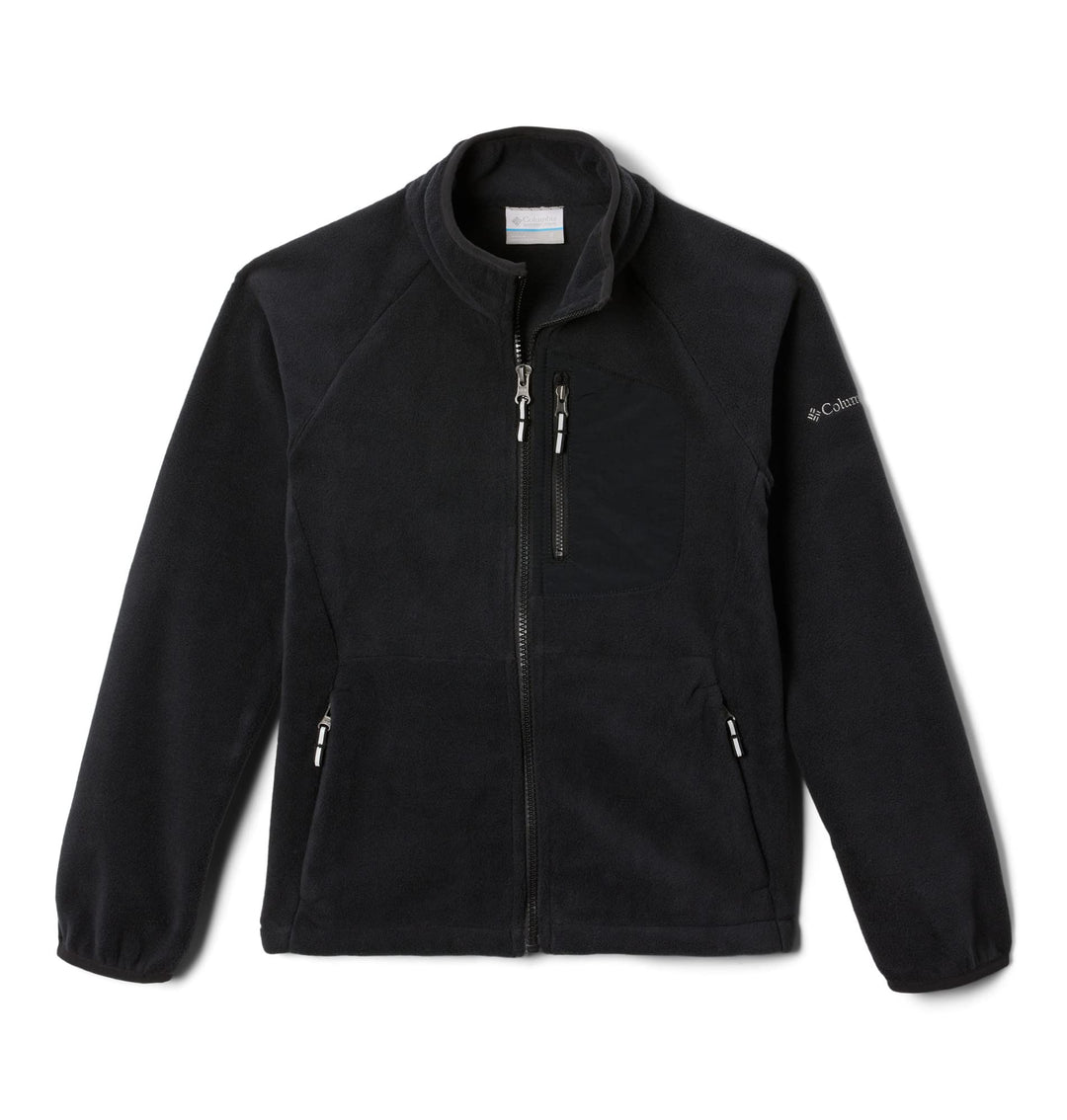 Columbia Unisex Fleecejacke für Jugendliche mit durchgehendem Reissverschluss XS Schwarz, XS Schwarz