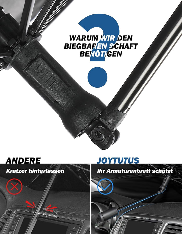 JOYTUTUS Sonnenschutz Auto Frontscheibe, [2024 Upgrade] 360°Drehbar Windschutzscheibe Sonnenschutz m