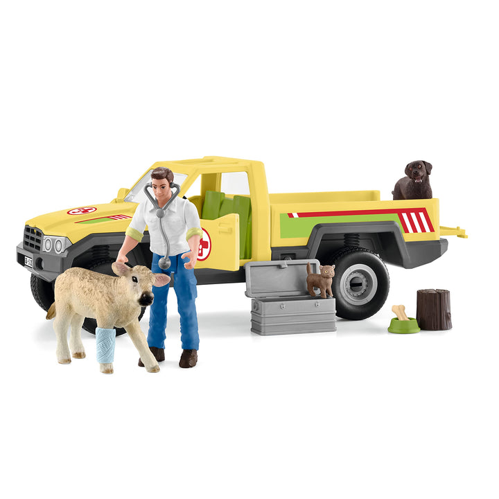 Schleich 42503 Veterinarian visit at the Farm World Standardverpackung