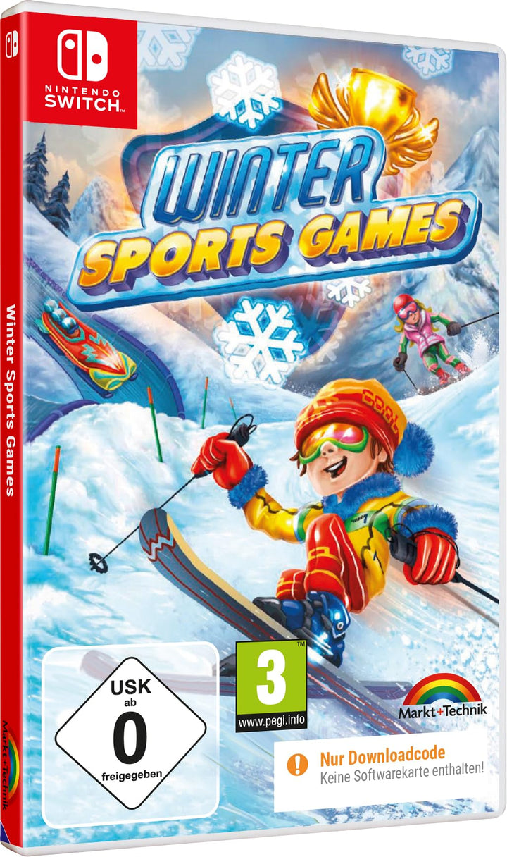 Winter Sports Games - Skispringen, Alpin, Bobfahren, Rennrodeln, Curling, Slamom für Switch