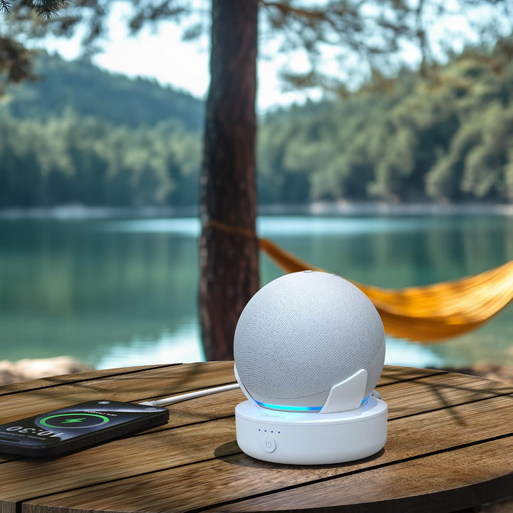 Akkustation für 4. & 5. Gen Smart Lautsprecher (Weiss), Weiss