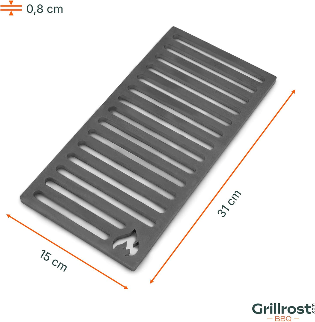 Grillrost.com Das Original Ofenrost aus massivem Stahl - langlebiger als Gussroste - für Öfen und Ka
