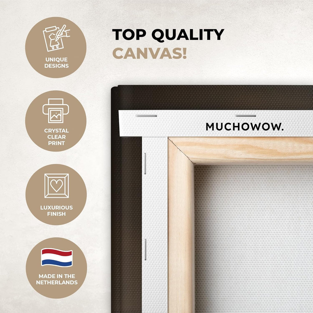 MuchoWow© Leinwandbild Gross 120x80 cm XXL Dekoration Wohnzimmer Bilder Aufhängen Wall Decoration Li