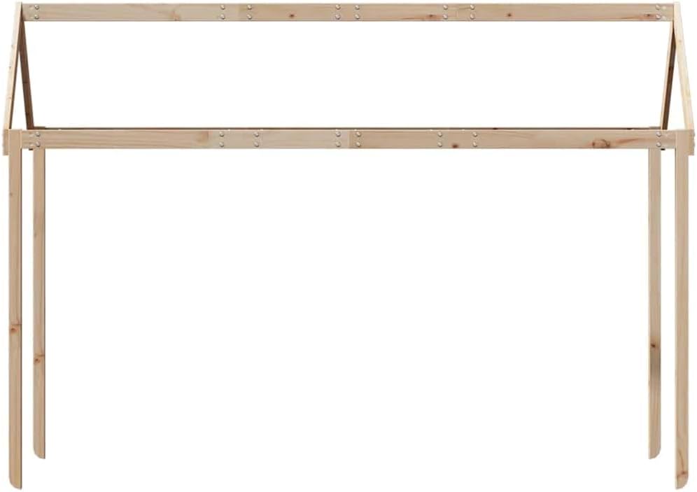 vidaXL Dach für Kinderbett 207x80,5x151,5 cm Massivholz Kiefer
