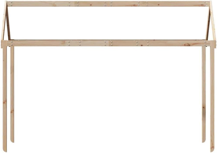 vidaXL Dach für Kinderbett 207x80,5x151,5 cm Massivholz Kiefer