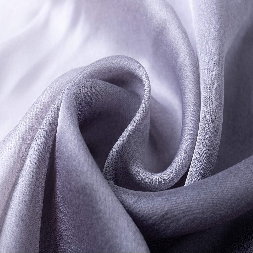 Damen-Schals, 100% Seide, lange, leichte Schals für Damen Grey White, Grey White