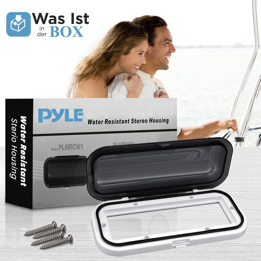 Pyle wetterfeste Radio Schild weiss, weiss
