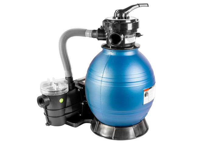HST Poolfilter Sandfilter bis 35.000 Liter mit Leis Profi Poolpumpe 8000 Liter/Std 350 W mit Vorfilt