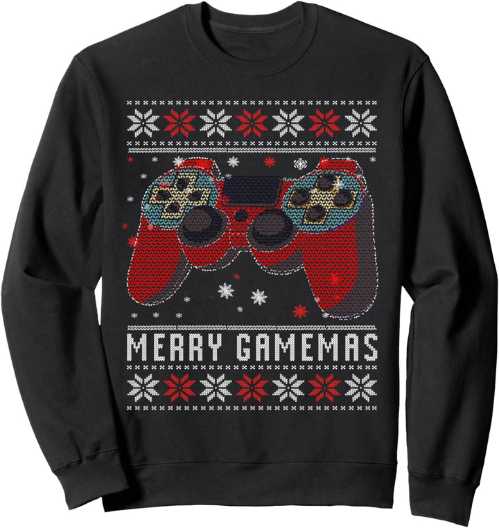 Merry Gamemas Ugly Christmas für Gamer Controller Sweater Sweatshirt