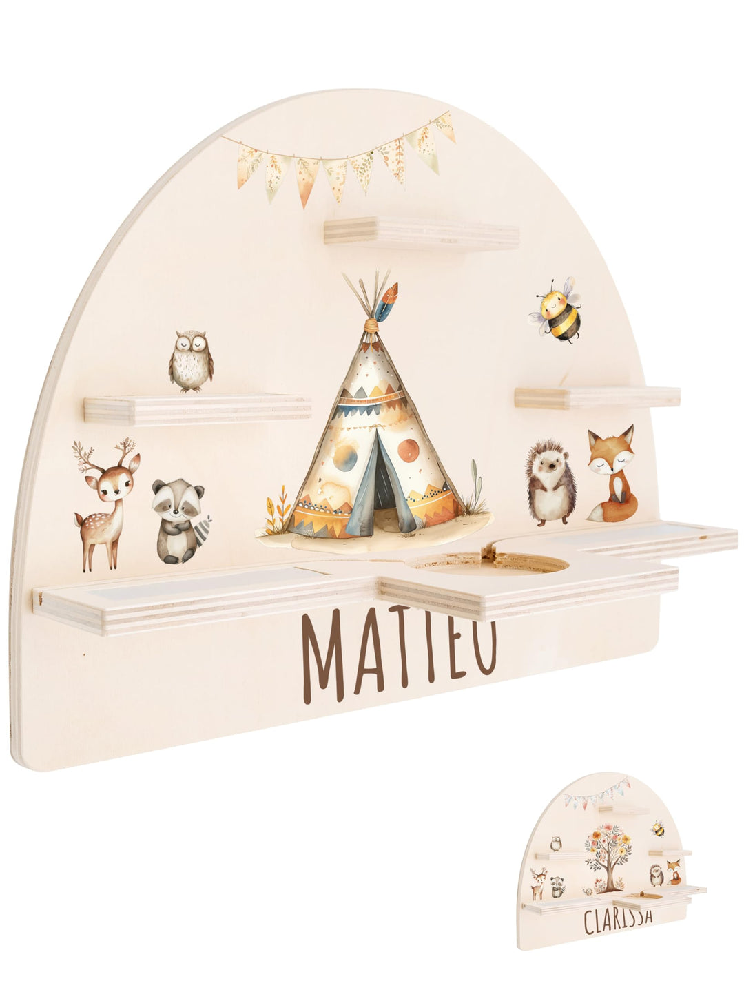 Personalisiertes Tonie Regal für Kinderzimmer - Magnetisches Toniebox Regal für Toniebox & Figuren m