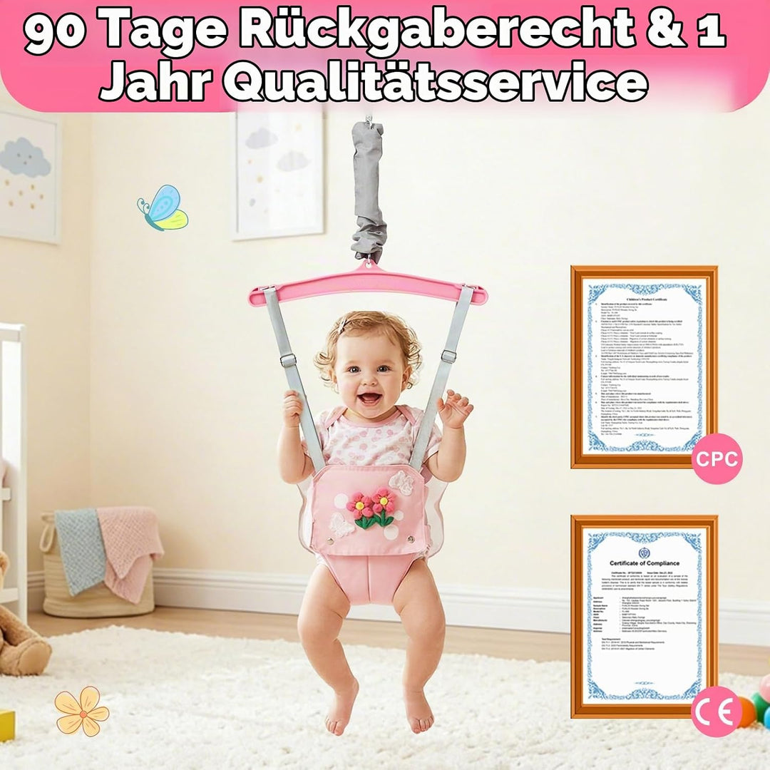 FUNLIO Baby Jumper mit Deckenhaken für 6–24 Monate, Türhopser für Babys für drinnen und draussen, Ba