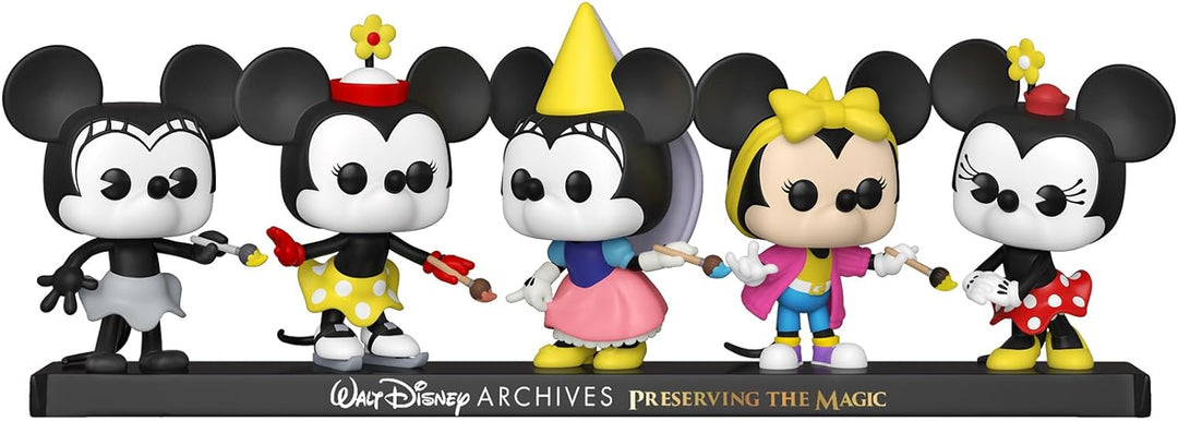 Funko Pop! Disney: Minnie Mouse - 5 Packung Minnie Packung - Walt Disney Archives - Mickey Mouse - V