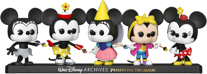 Funko Pop! Disney: Minnie Mouse - 5 Packung Minnie Packung - Walt Disney Archives - Mickey Mouse - V