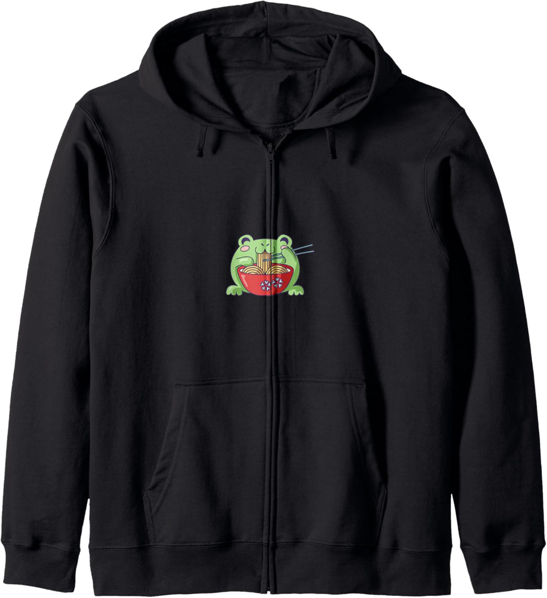 Niedlicher Affe mit Ramen - Kawaii Designs Kapuzenjacke