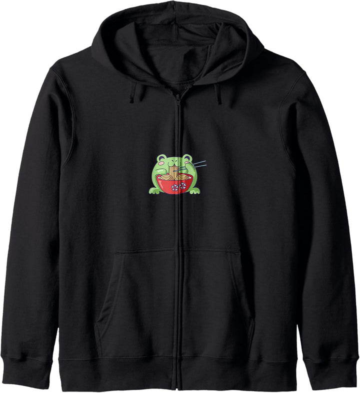 Niedlicher Affe mit Ramen - Kawaii Designs Kapuzenjacke