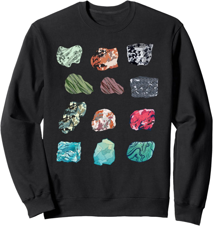 Gestein Sammlung Wissenschaft Geologie Nerd Geschenk Geologe Sweatshirt