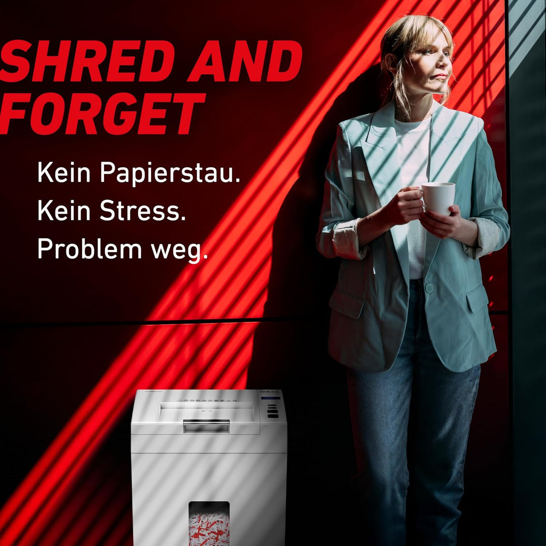 Autofeed Aktenvernichter IDEAL Shredcat 8292, 200 Blatt Papierstapel mit automatischem Einzug schred