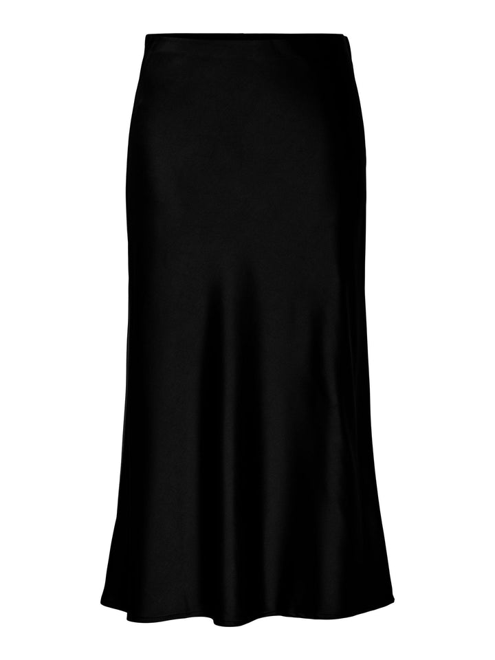 YAS Damen Yaspella Hw Midi Skirt S. Noos Rock XS Schwarz, XS Schwarz