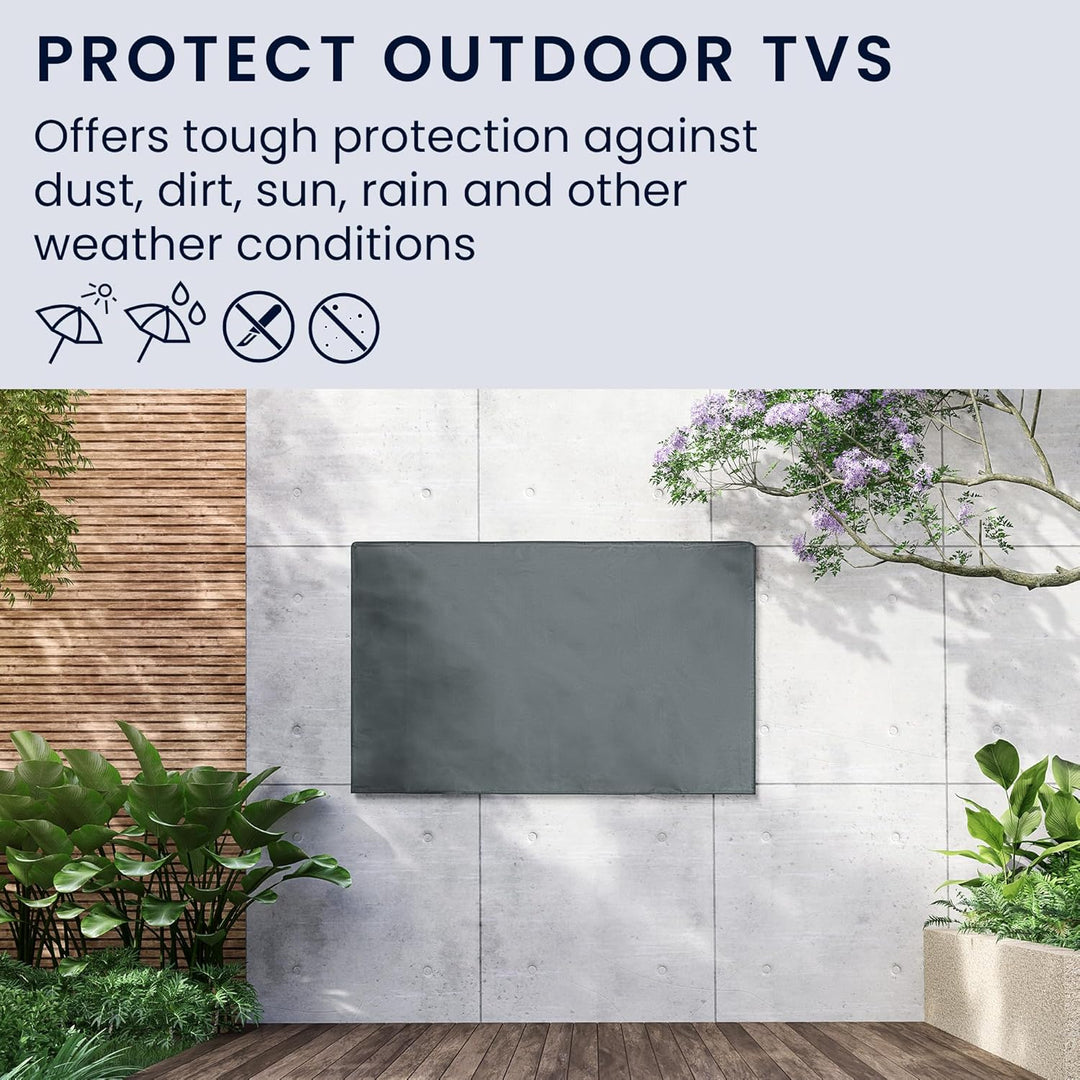 kwmobile 49-50" TV Outdoor TV Abdeckung - Fernseher Hülle Bildschirmschutz - Schutzhülle wetterfest