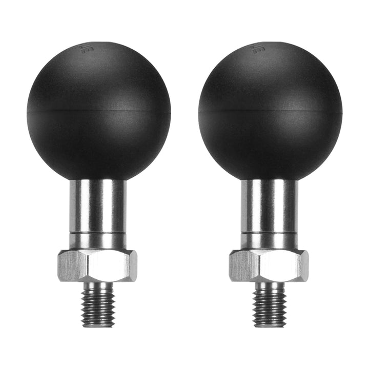 FANAUE 1" Kugel Adapter Kompatibel RAM Mounts B Grösse Doppelsockelarm,mit M6 x 1.0 Gewindepfosten,A