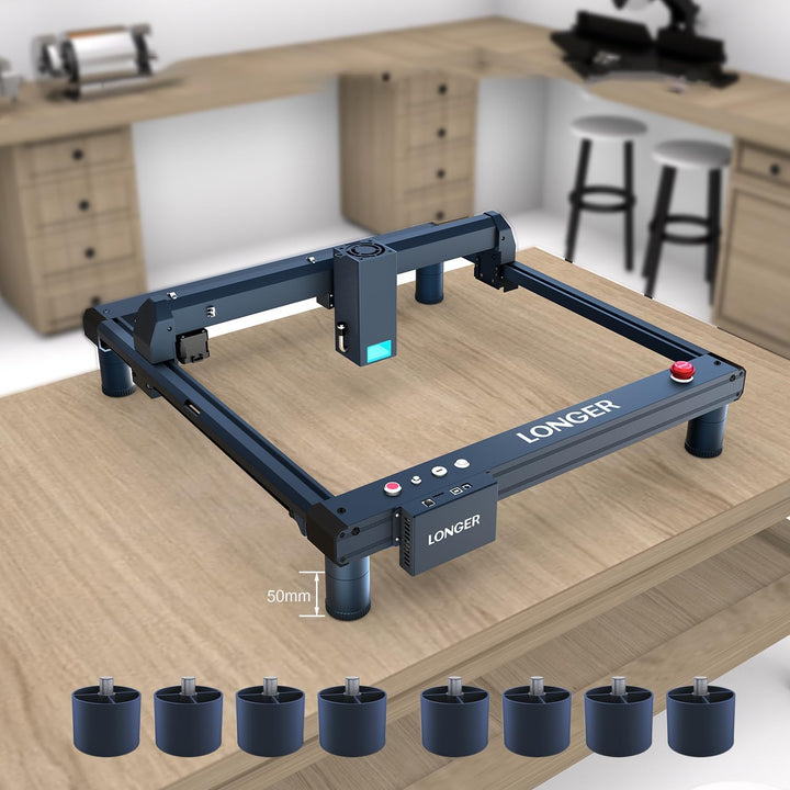 Longer 8Pcs Laser Engraver Raiser Laser B1 Engraving and Cutter Machine, Laser Engraving Machine Ris