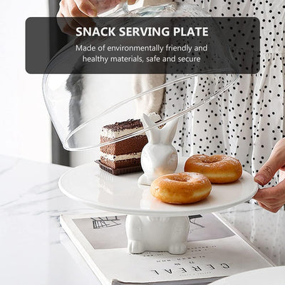 Cabilock ? Keramik Kuchen Stehen Keramik Dessert Platten für Snacks Server Display Tray für Hause Er