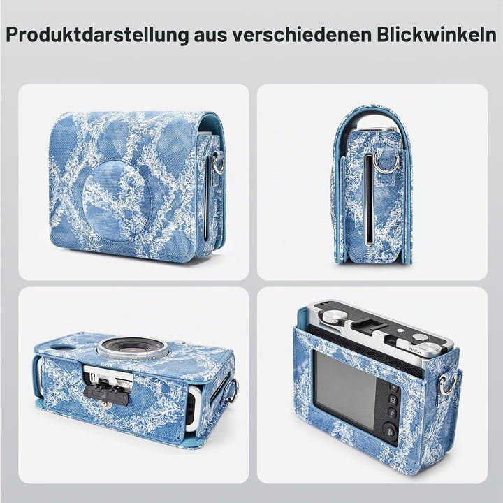 MUZIRI KINOKOO Fuji Mini EVO Tasche – PU-Leder Tasche mit kompatibel mit Fuji Instax Mini EVO Sofort