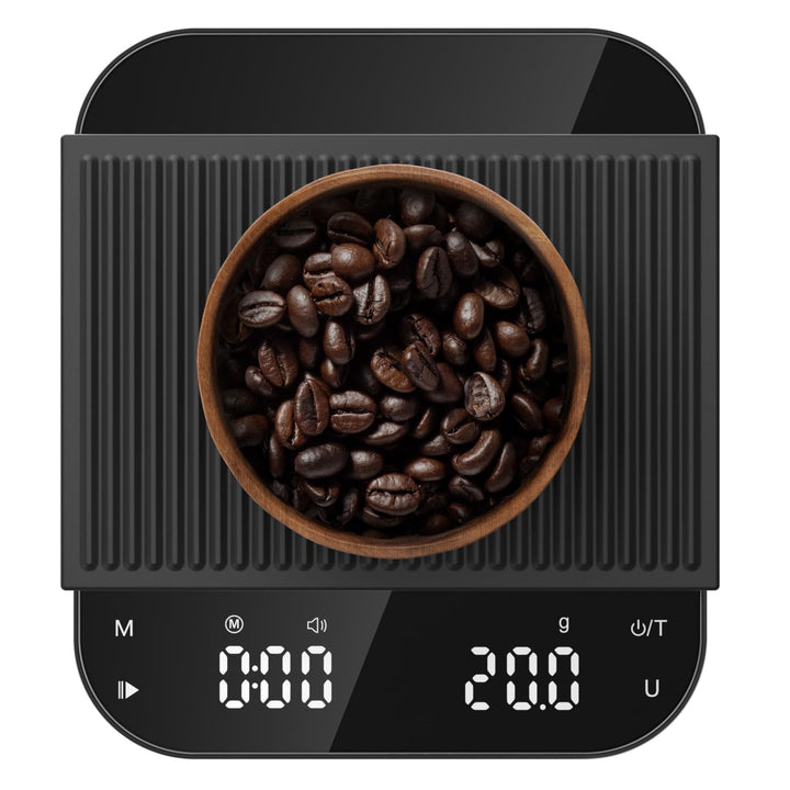 Ultrean Kaffeewaage mit Timer, wiederaufladbare Küchenwaage für Espresso und Pour-Over Kaffee, 3 kg/