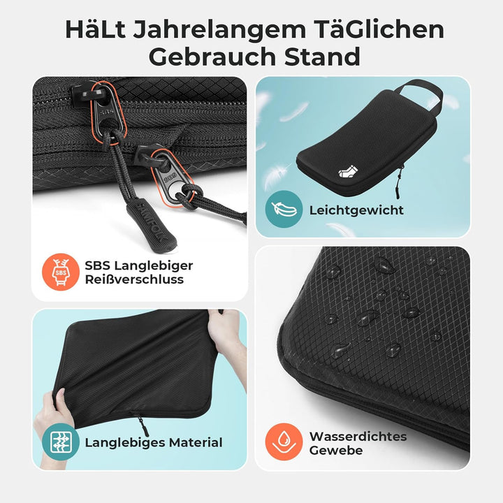 Packing Cubes Compression 8 Stück Koffer Organizer,Wasserdicht PackwüRfel Packtaschen Kompression, T