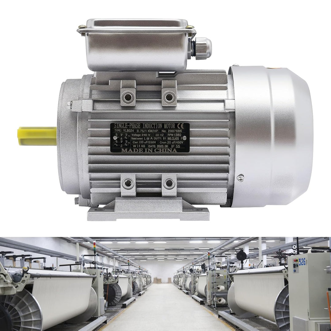1380pm Welle 19mm Elektromotor einphasiger Zementmischer Beton Elektromotor 750W 240V Wellendruckmes