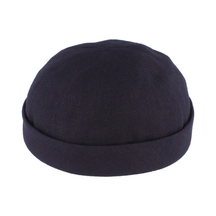 Bullani Sommer Docker-Cap Dockermütze Seemannsmütze 100% Leinen Kappe Bequem Hautverträglich 64 Blau