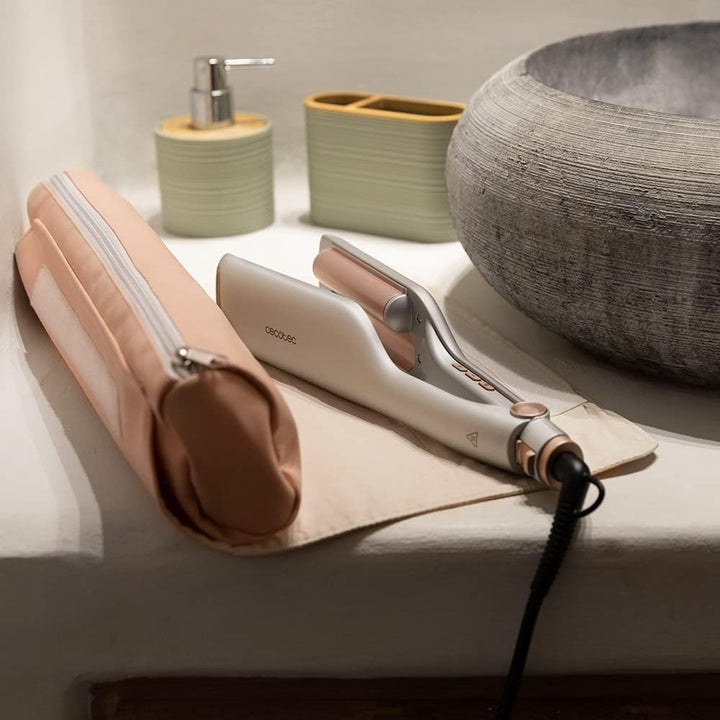 Cecotec Keramik Wellenplatten RitualCare 2000 Summer Waves. Turmalinbeschichtung, einstellbare Tempe